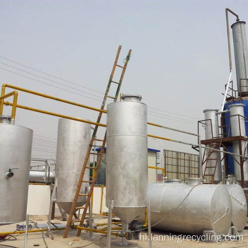 बेकार प्लास्टिक pyrolysis मशीन lanning